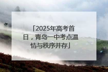 2025年高考首日，青岛一中考点温情与秩序并存